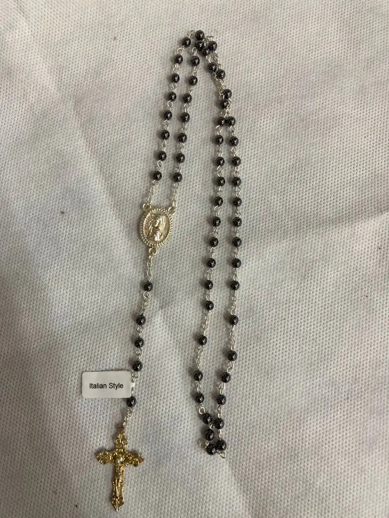Rosario Ematite Tondo 4