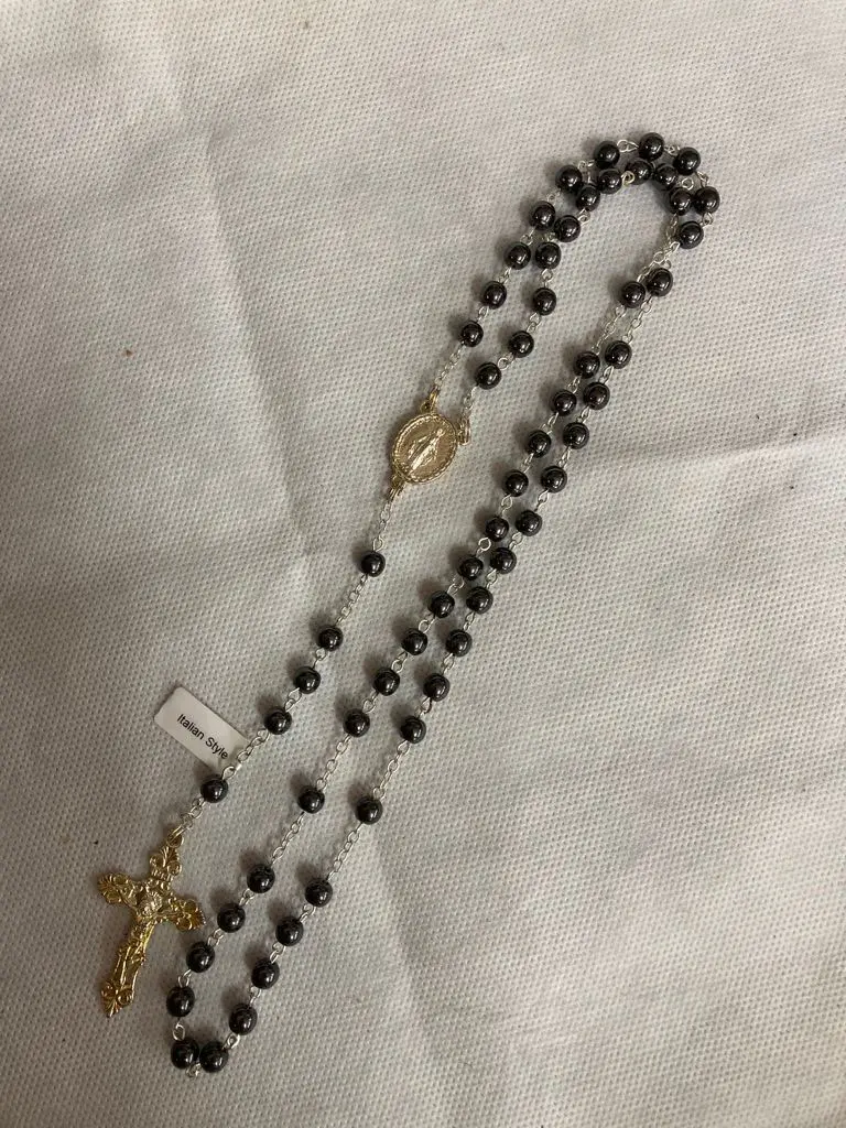 Rosario Ematite Tondo 6