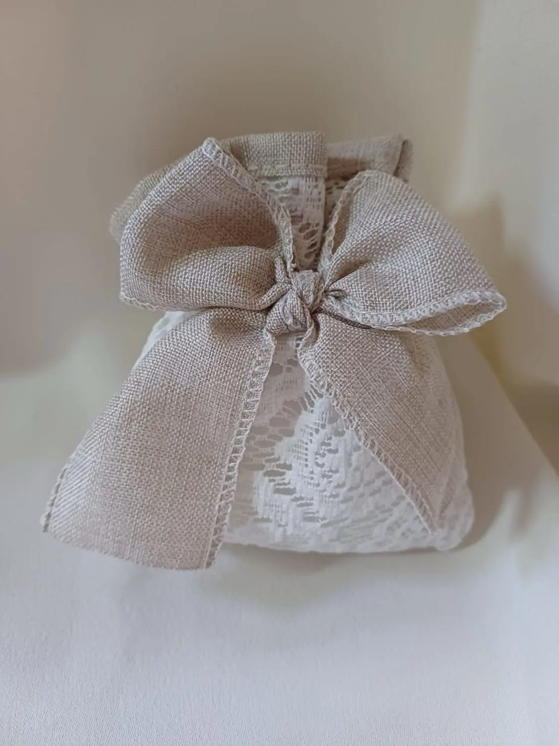 Sacchetto Fiocco Beige