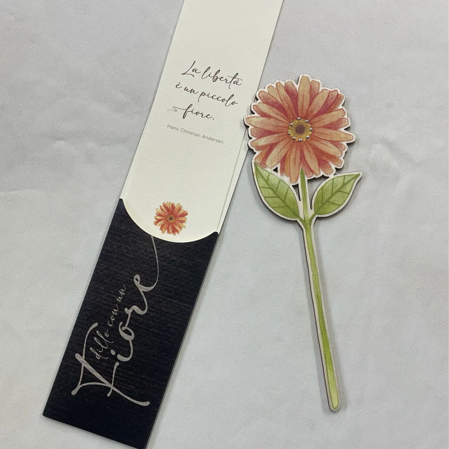 Biglietto Augurale Gerbera