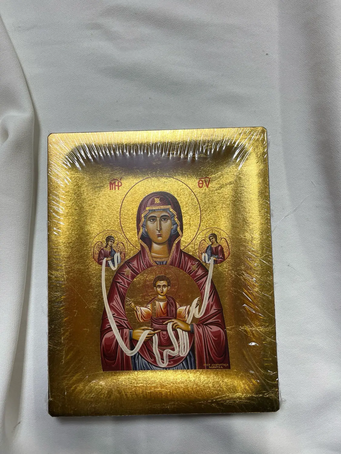 Icona Bizantina Maria Dei Nodi