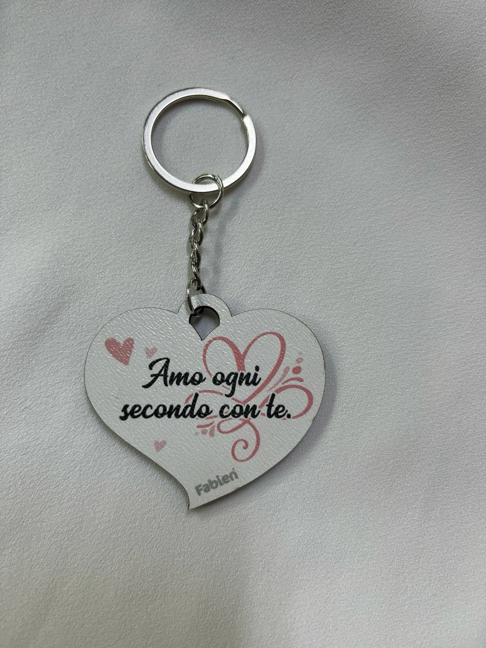 Portachiavi Cuore “Amo Te”