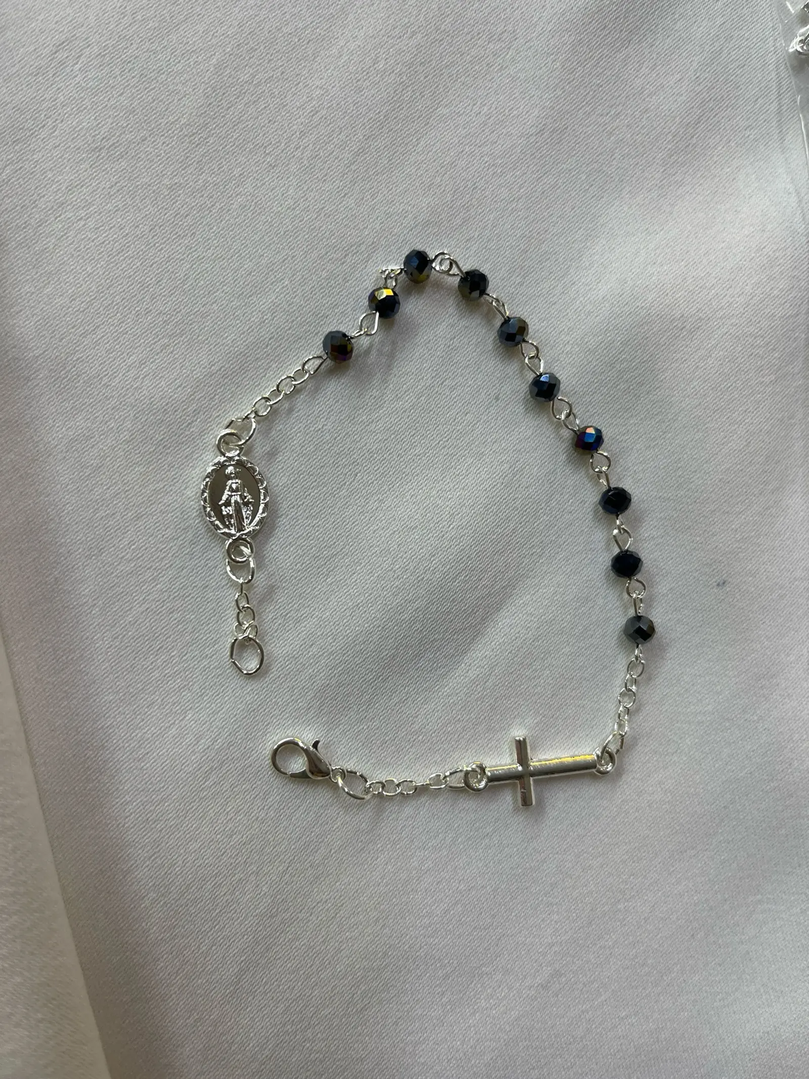 Bracciale Cristallo Rosario Trasparente