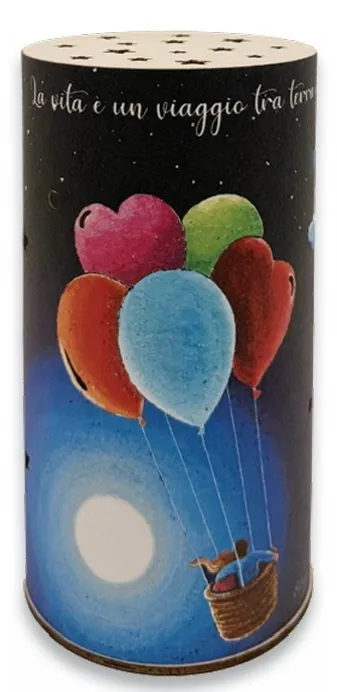 Lampada tonda "il nostro viaggio"